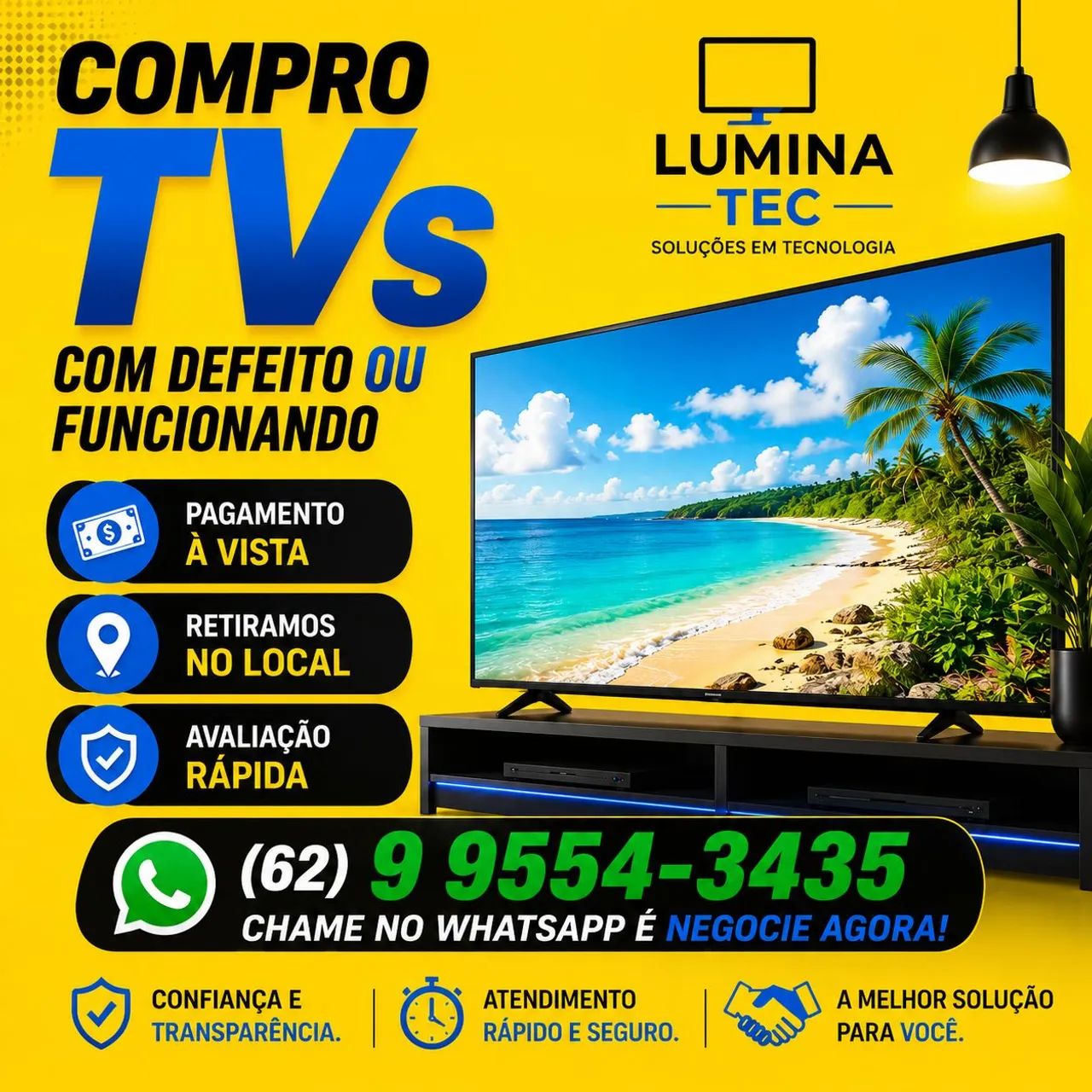 TV SMART LED LCD OLED QLED CHAMA - Foto 4