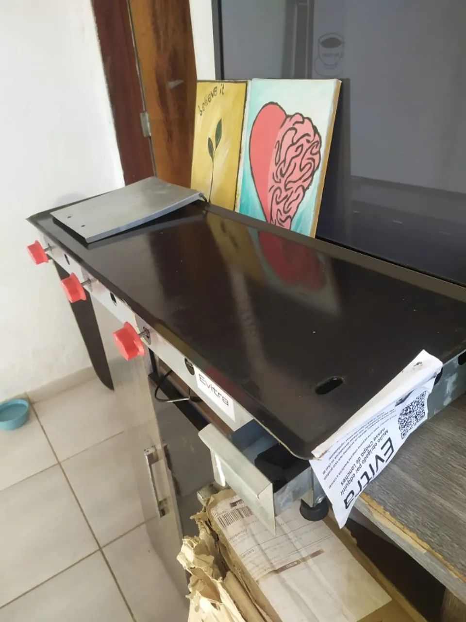 chapa para lanches, com prensa (90cmx30cm) - Foto 2