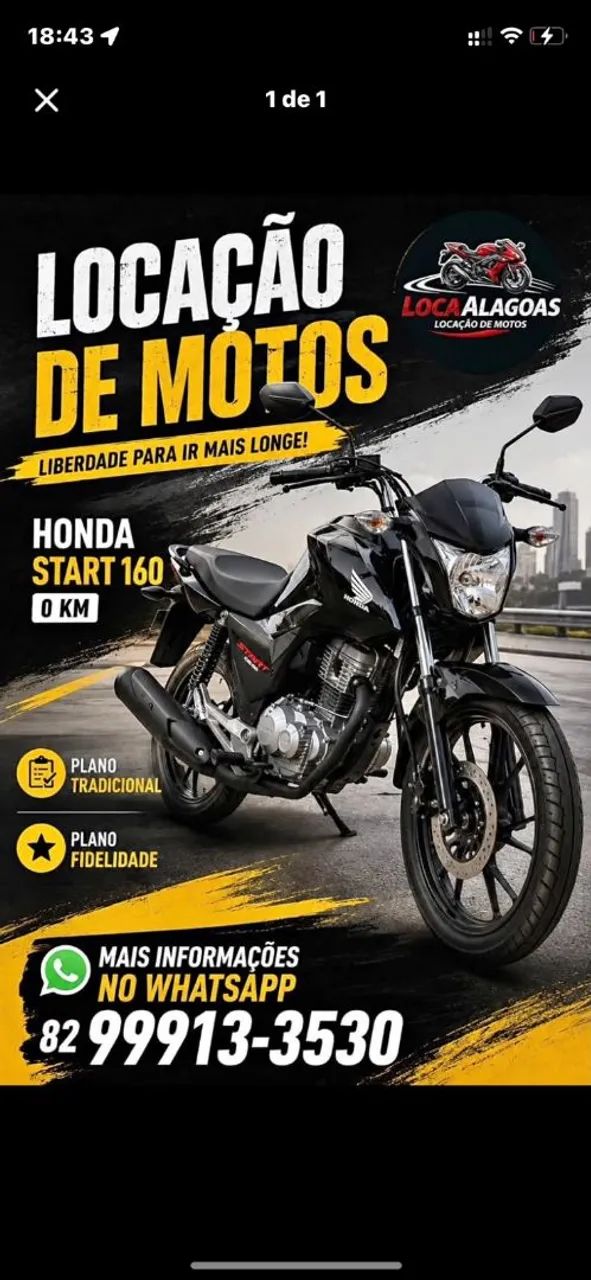 LOCAÇÃO DE MOTOS 