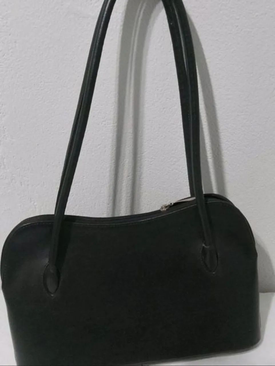 Bolsa Samarra de couro legítimo preta - Foto 5