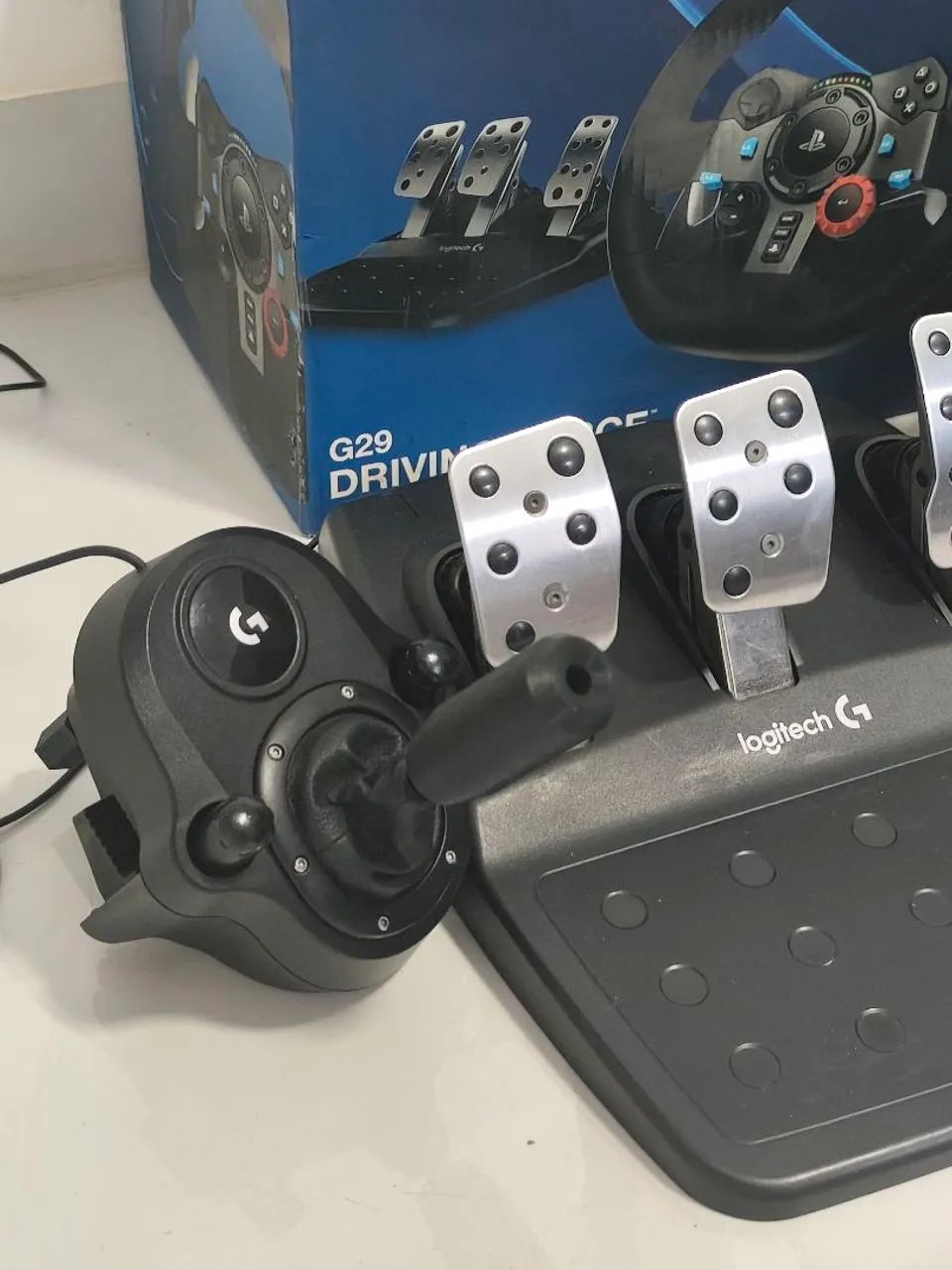 Logitech g29 modificado pedal e câmbio Aceito troca + volta  - Foto 4