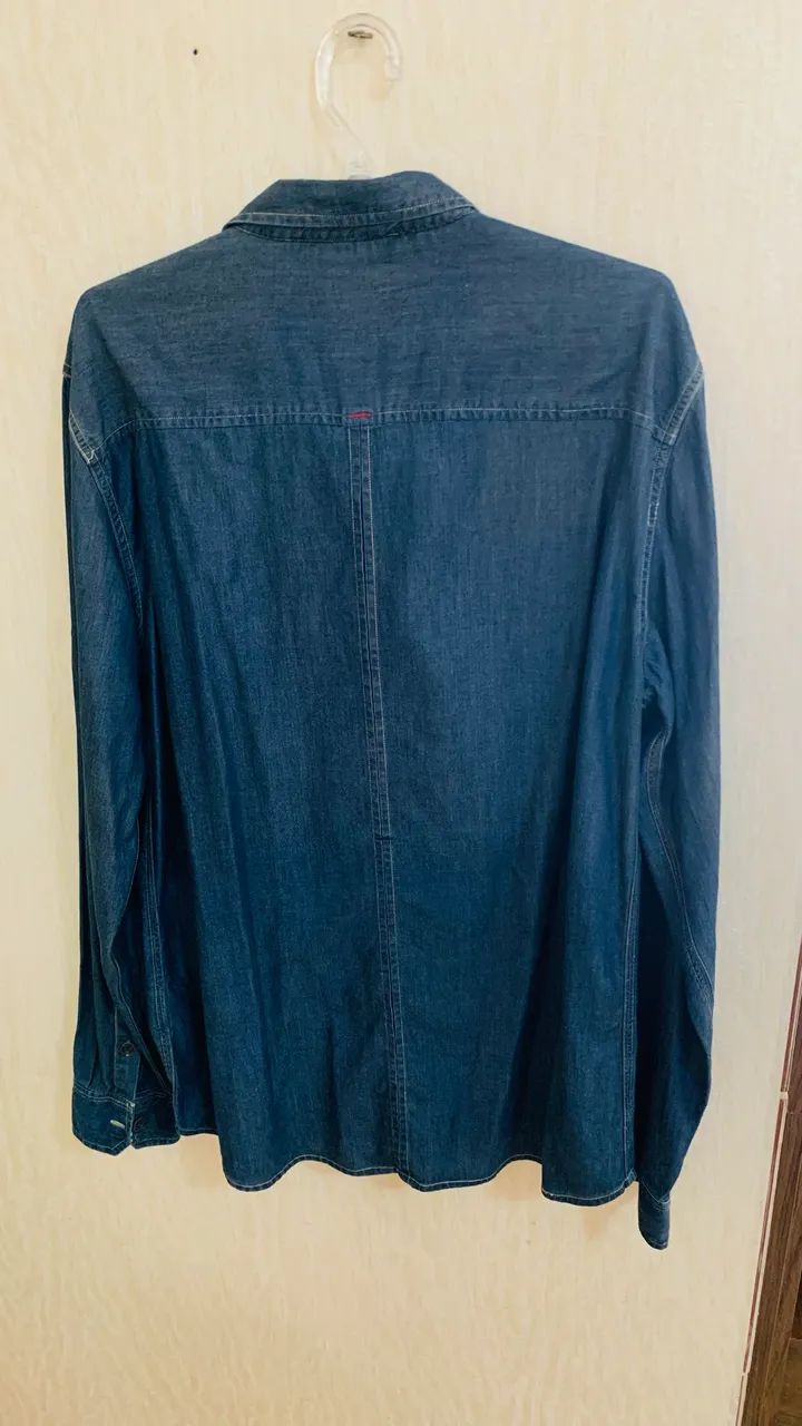 Camisa Jeans Masculina Manga Longa - Foto 2