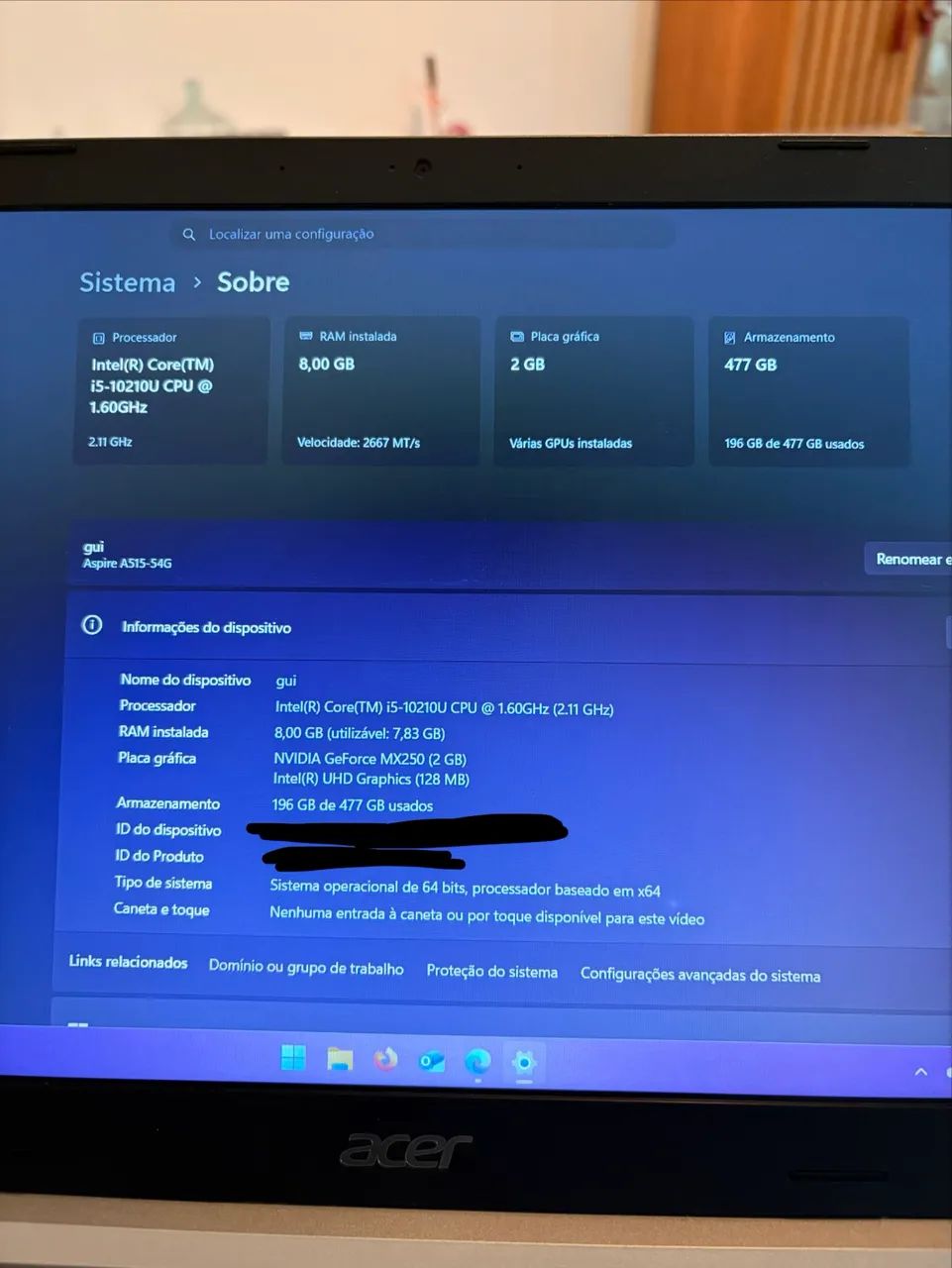 Notebook Acer Aspire I5 - Foto 3