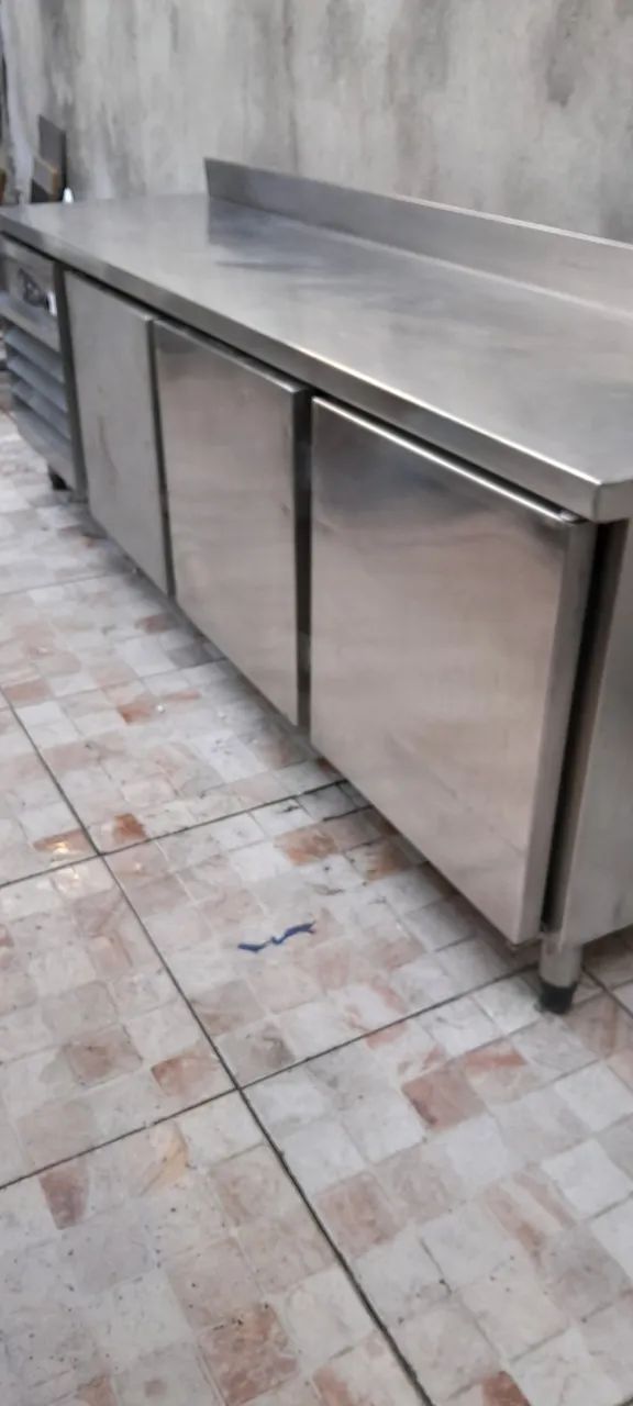 Balcão refrigerado inox 