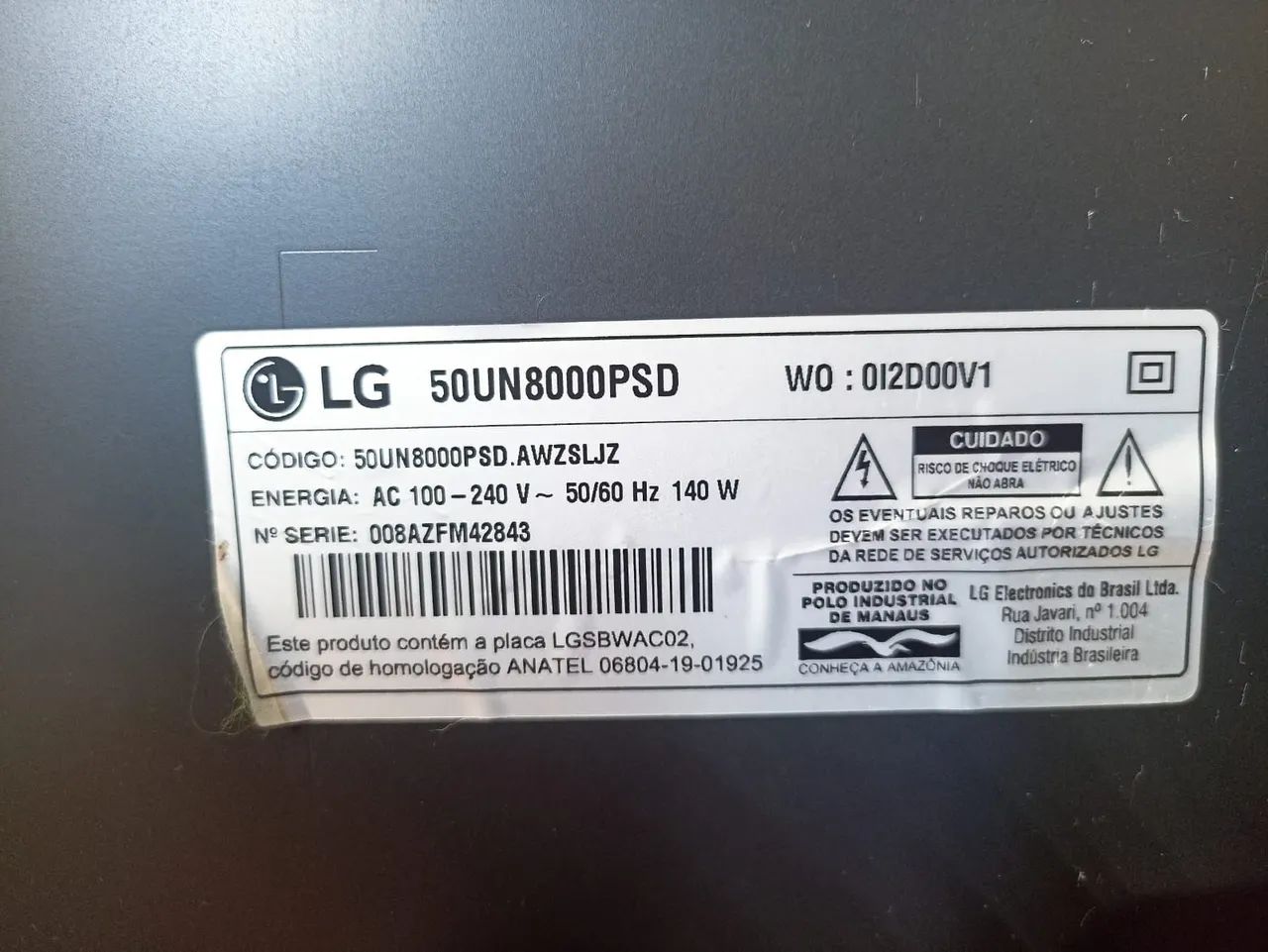 TV LG 50 polegadas 