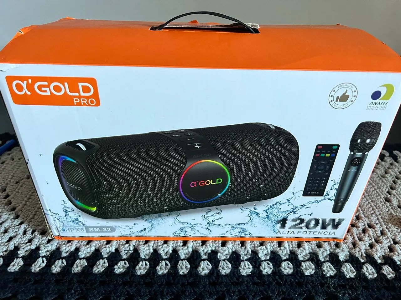 Caixa de Som Bluetooth Gold Pro SM-32