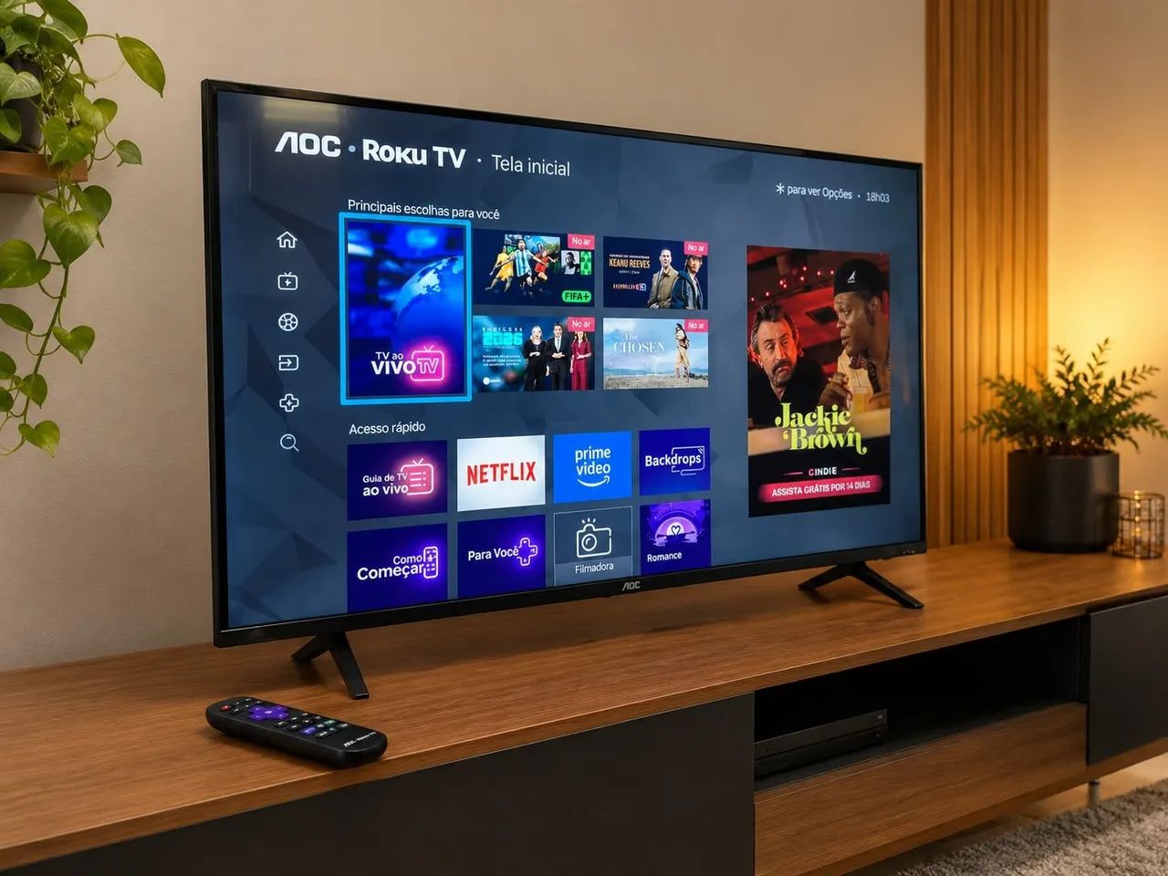 Smart Tv 43 Aoc Roku - Foto 2
