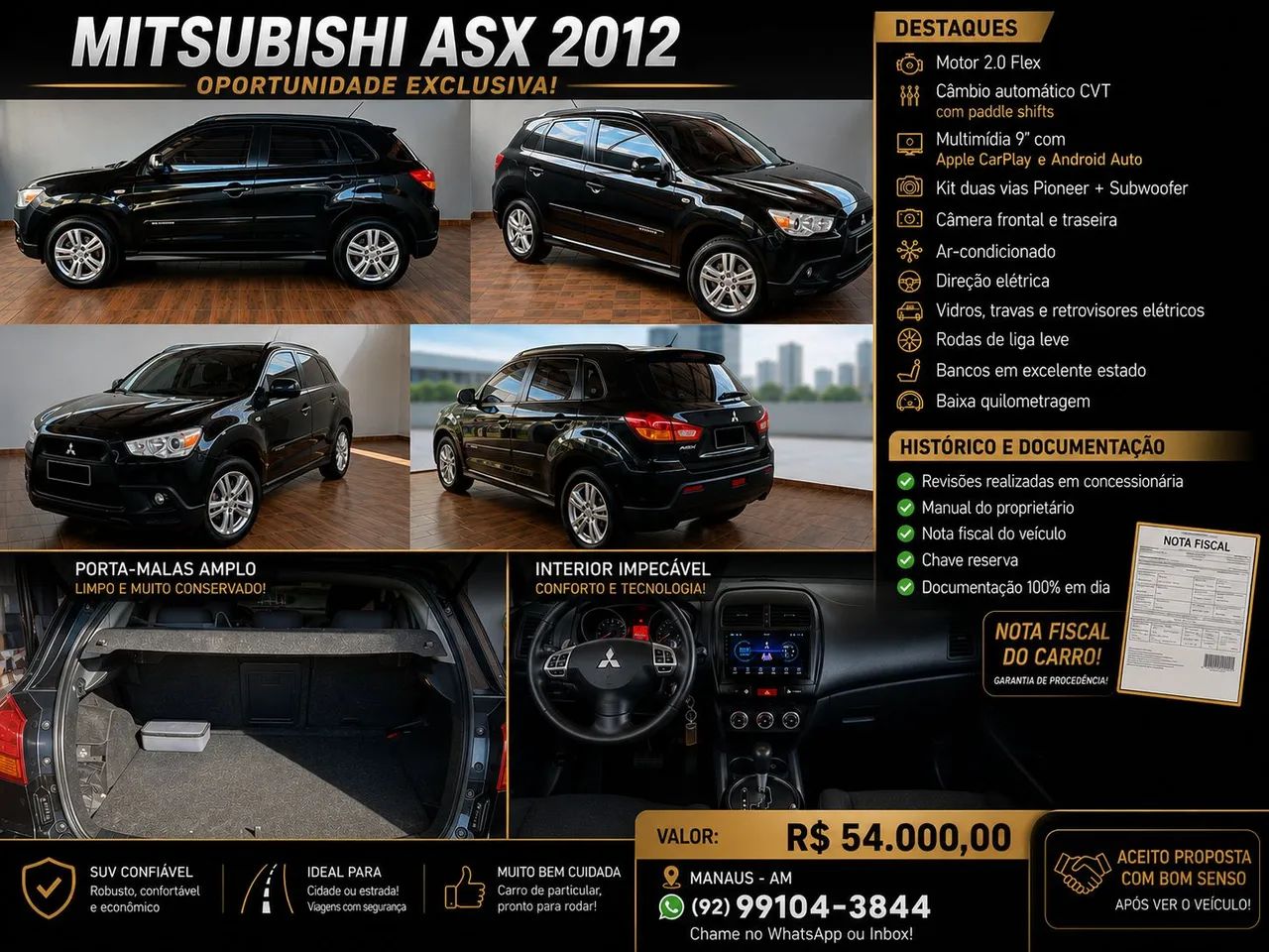 Mitsubishi Asx ASX 2.0 16V 160cv Aut. 2012