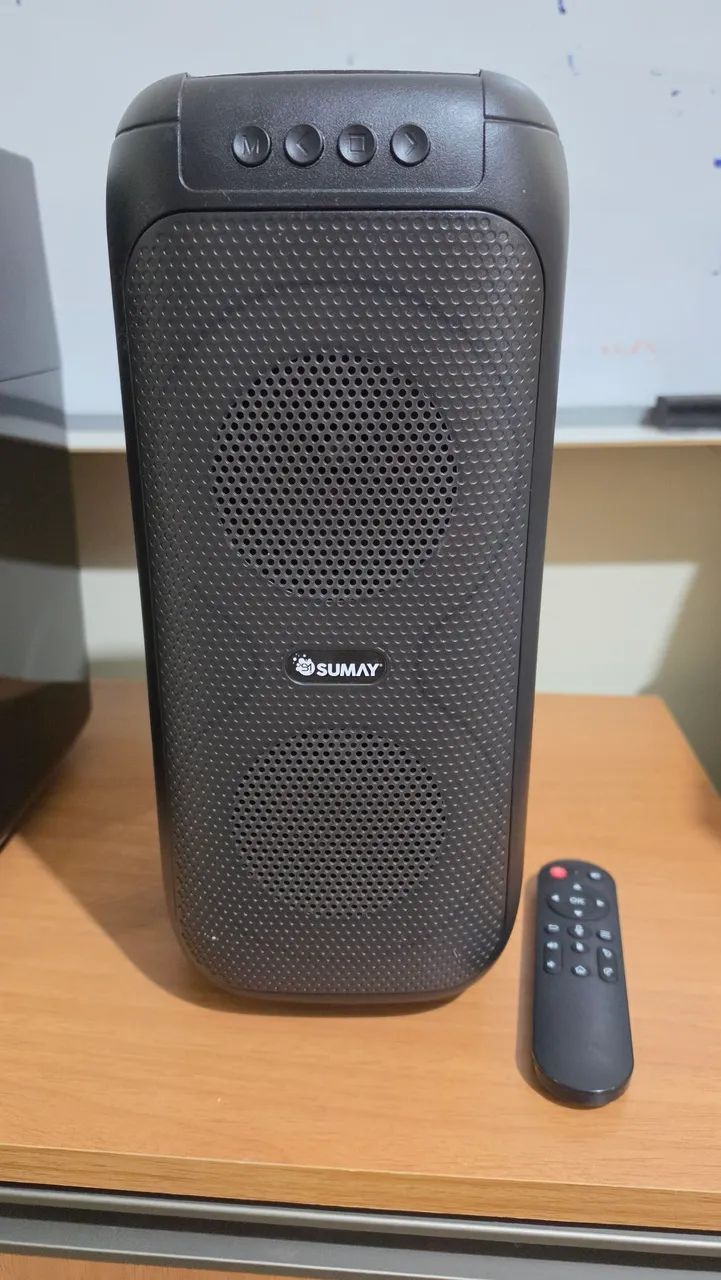 Projetor magcubic l018 com tripé + caixa de som bluetooth sumay 60w - Foto 6
