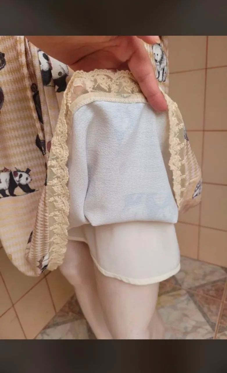 Vestido antix ursos e ? M em crepe com elastano romântico princesa  - Foto 3