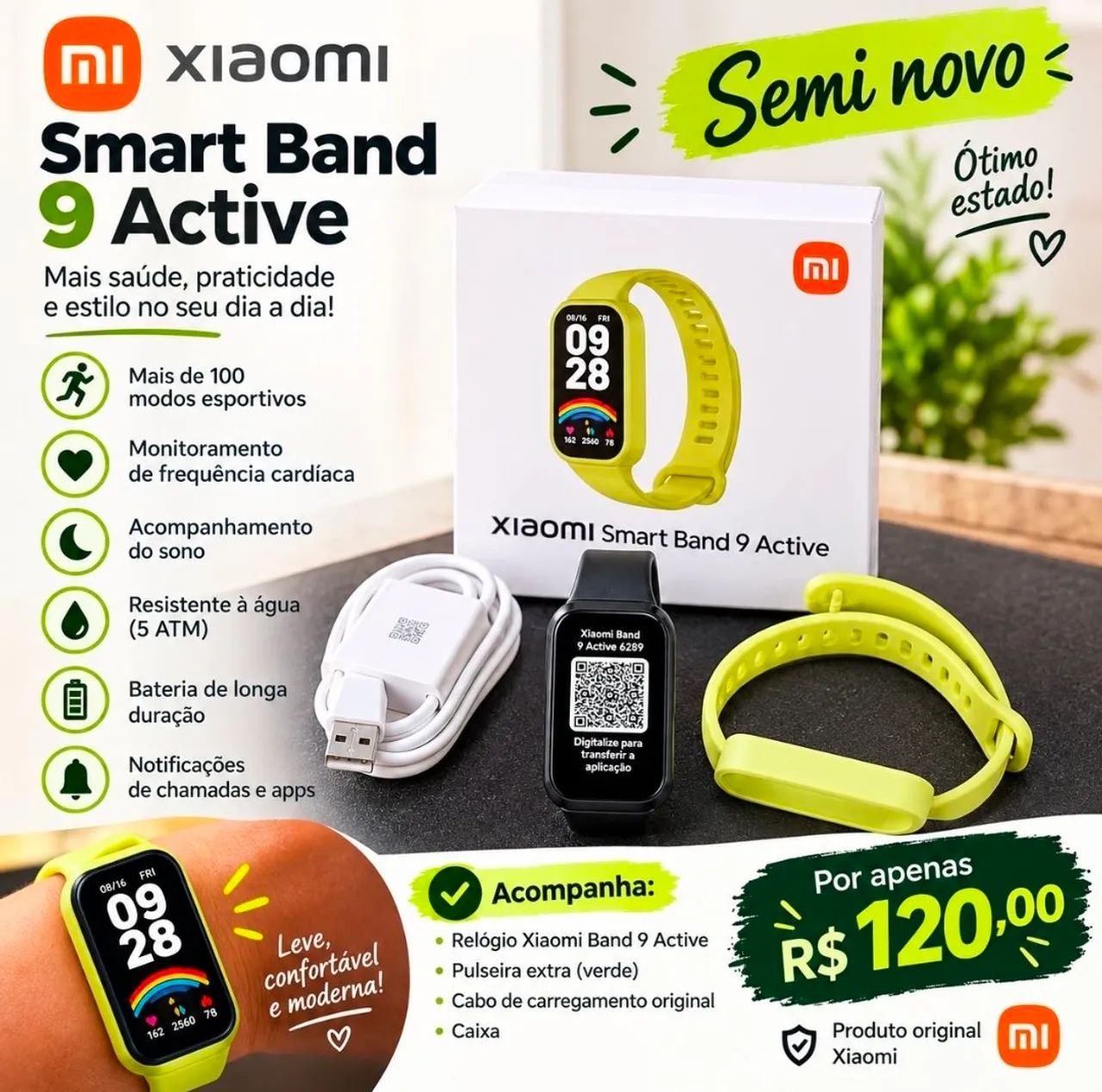 Relogio Smart Band 9 Active