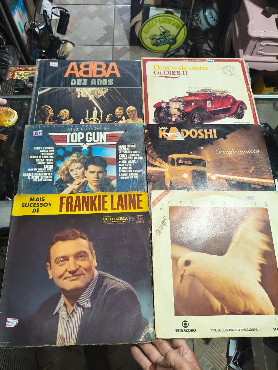 Lote com 6 discos de vinil clássico das antigas - Foto 2