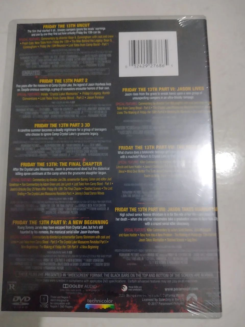 Box Dvd Sexta Feira 13 - 8 filmes - IMPORTADO - Foto 2