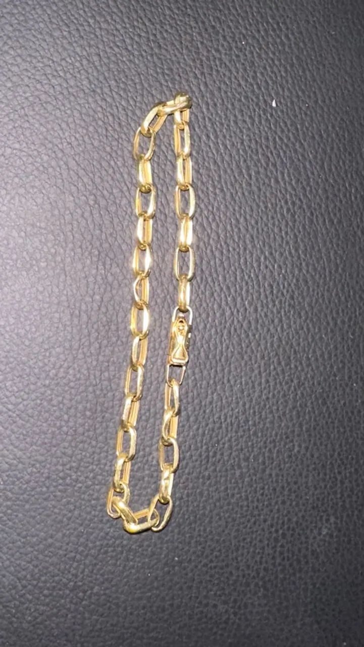 VENDO PULSEIRA DE OURO EM 18K OCA - 5,4g - Foto 4