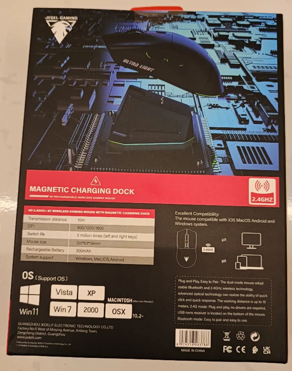 NOVO! Mouse Gamer sem Fio e com Dock WD139 - Foto 3
