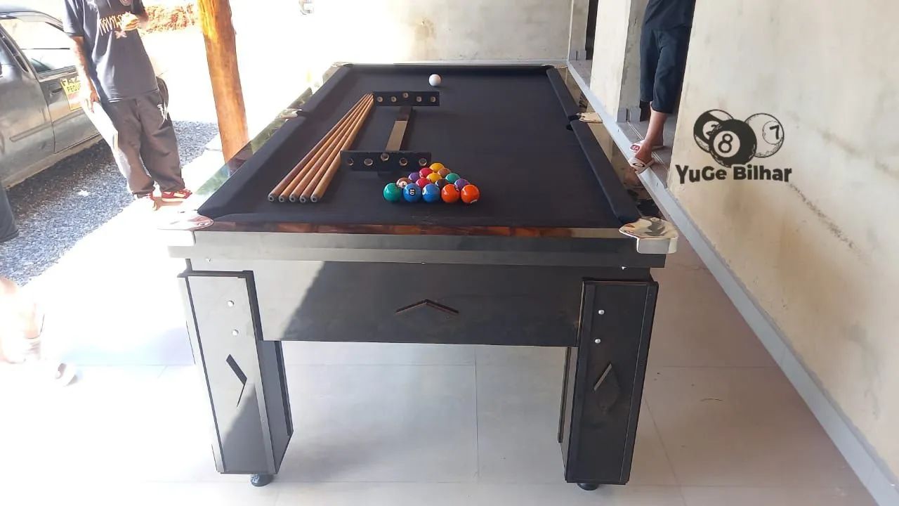 Mesa de sinuca mesa de bilhar a melhor da região com campo de ardósia  - Foto 2