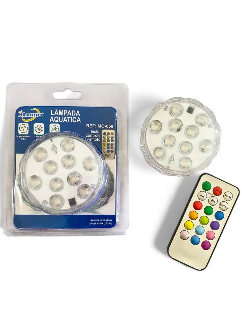 LÂMPADA AQUÁTICA RGB ÁTOMO MO-058