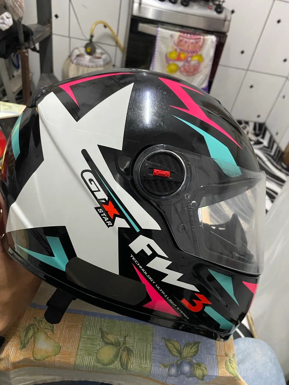 Capacete fw3 STAR c/par de intercomunicador - Foto 3