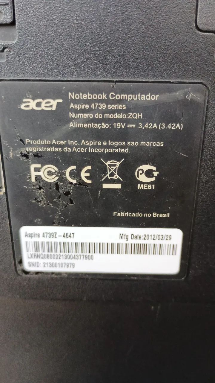 Notebook Acer aspire 4739 - Foto 2