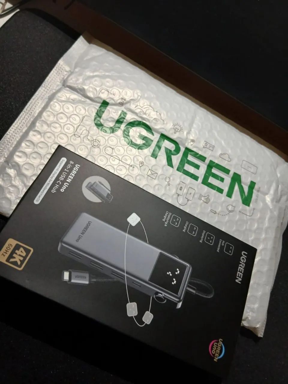  Hub UGREEN USB-C 8 em 1 4K - Novo e Lacrado  - Foto 2