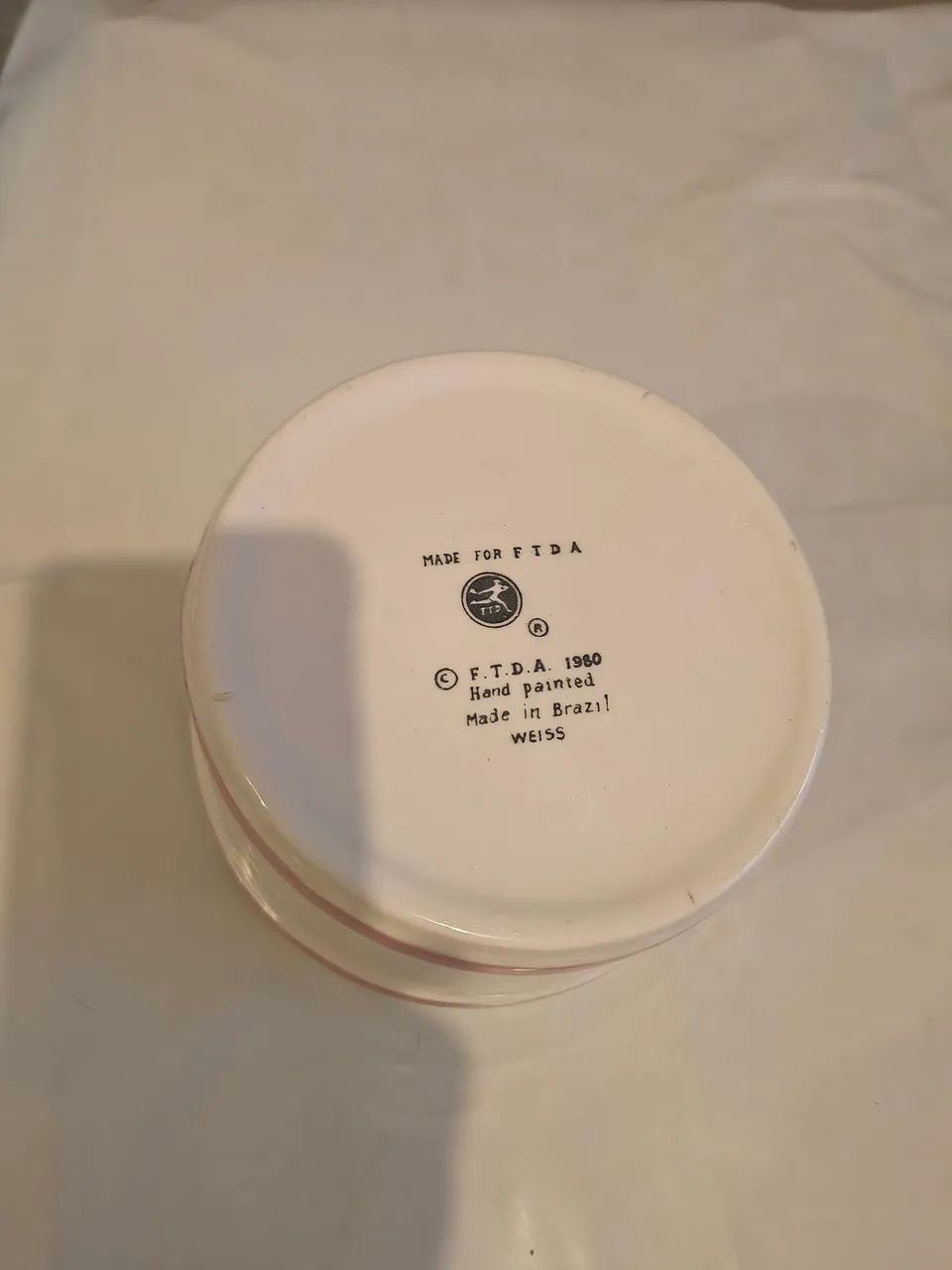 Vaso cerâmica antigo FTDA