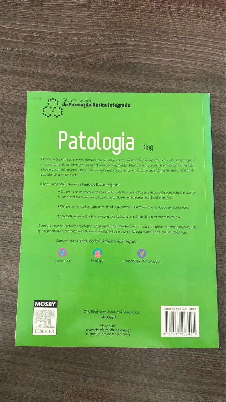 Patologia Thomas C. King Serie Elsevier de Formação Básica Integrada - Foto 2