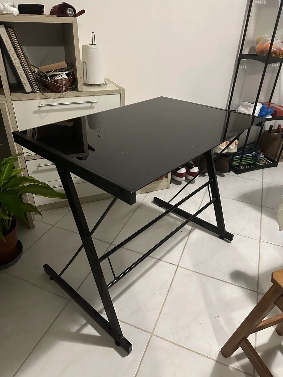 Mesa escritório de vidro