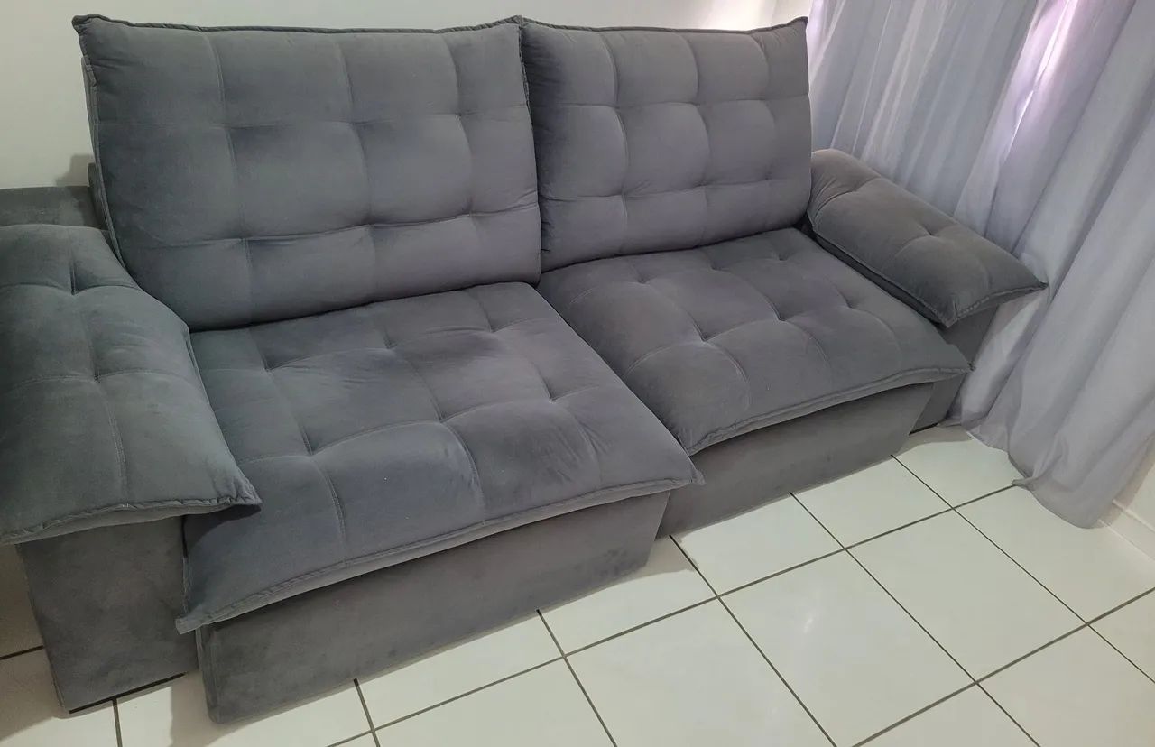 Sofá retrátil e reclinável 2,50 m - Foto 2