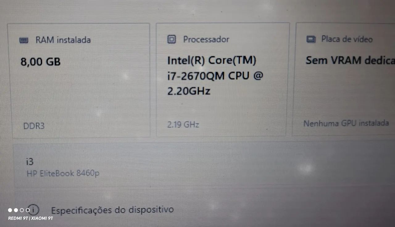 Notebook HP Elitebook 8460P - Foto 4