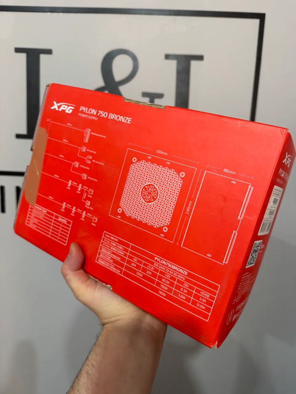 FONTE XPG PYLON 750W 80 PLUS BRONZE