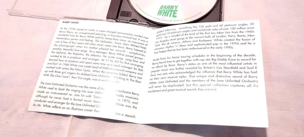 CD Barry White em perfeito estado  - Foto 4