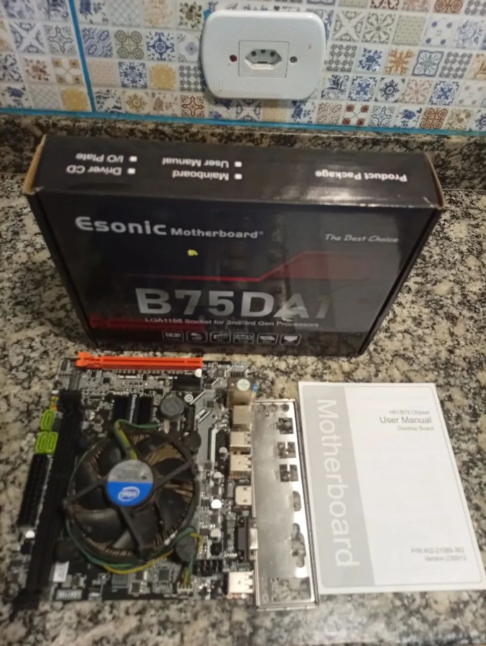 Placa mãe esonic b75da1+ processador Intel i5 3470