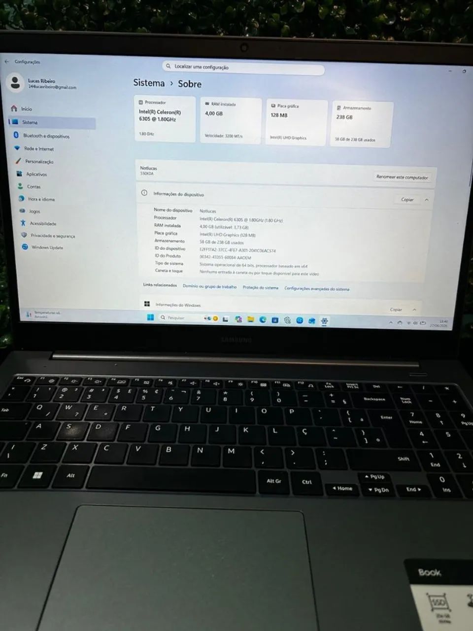 Notebook Samsung book - Foto 4