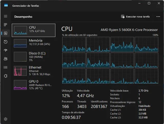 Processador Ryzen 5 5600x - Foto 3