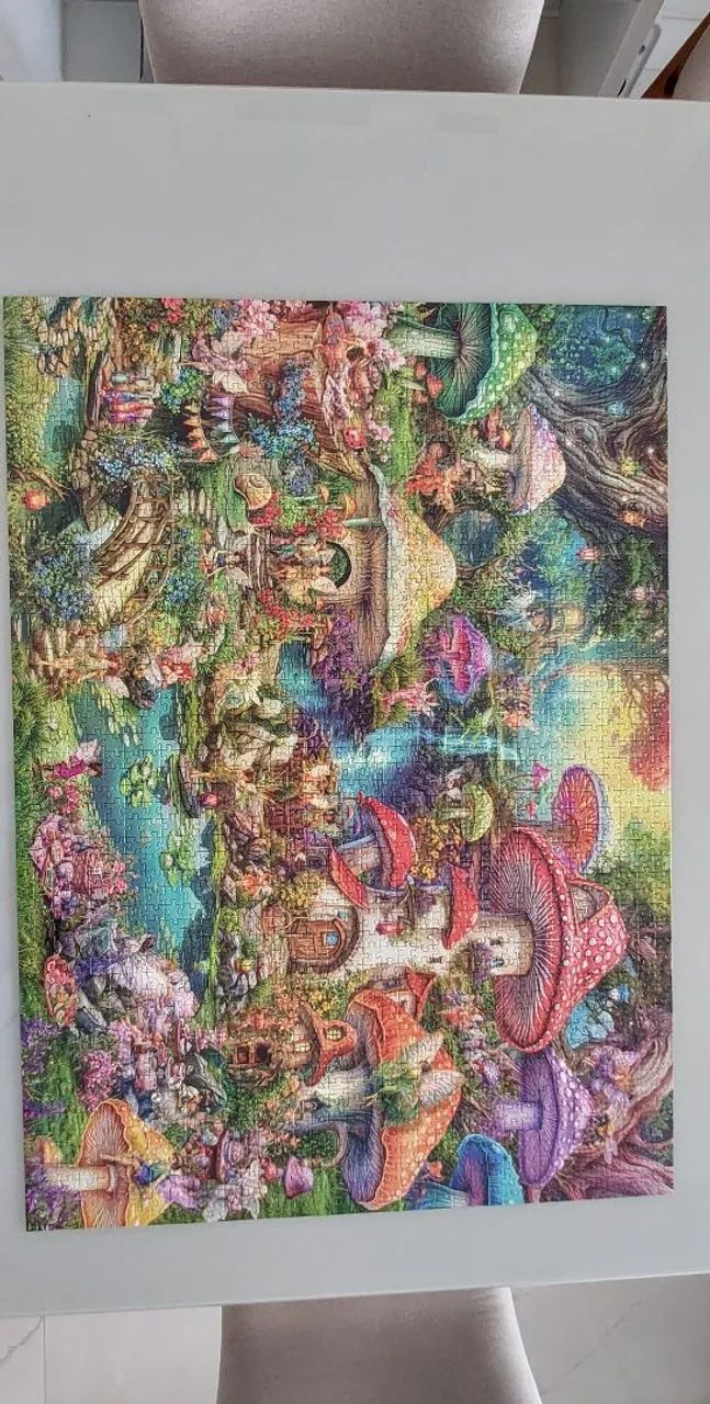 Quebra- Cabeça Vilarejo das Fadas Grow, 2000 peças. - Foto 4