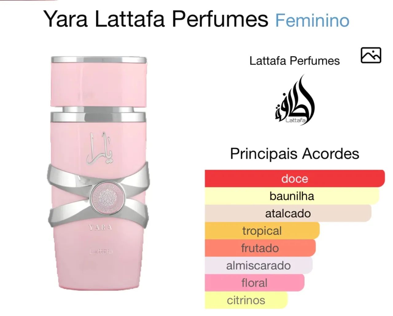 Perfume árabe Yara rosa miniatura 25 ml - Foto 2