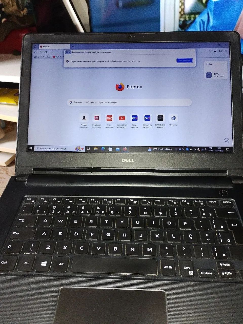 Notebook Dell perfeito 
