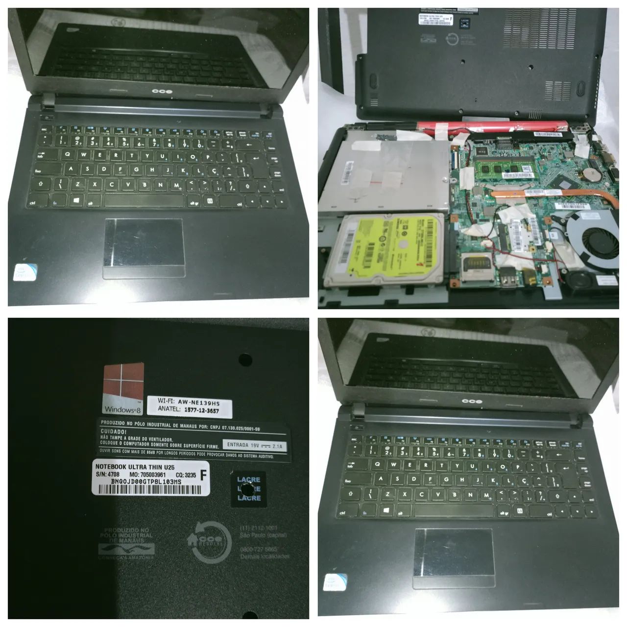 Lote de 08 notebooks + 1 mini PC CUBI MSI - Foto 4