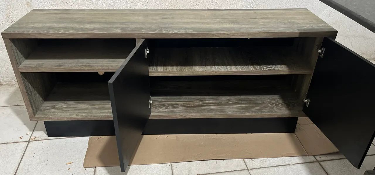 Rack para sala em MDF muito bom, parecendo madeira. - Foto 2