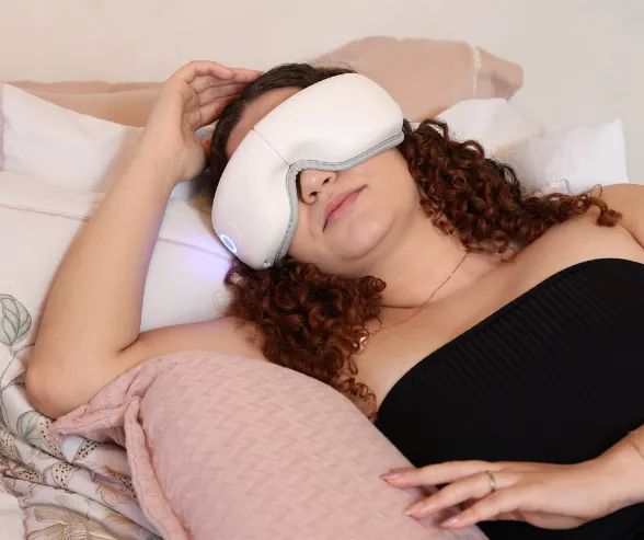 Massageador Ocular Elétrico Relaxamento com Aquecimento Ajuste Confortável - Foto 4