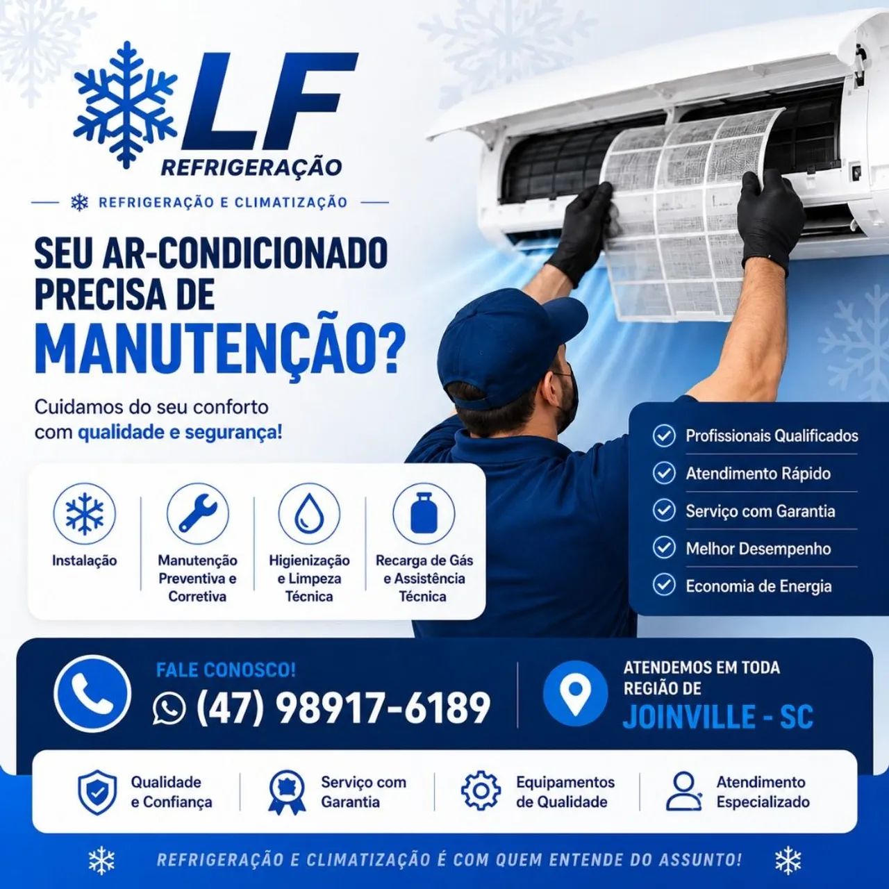 Serviços de climatização 