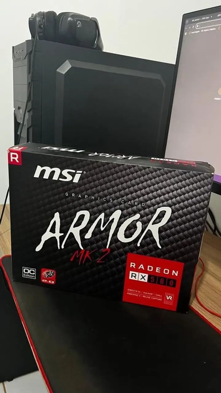 PC Gamer 16GB RAM e RX580 8GB MSI ARMOR - Foto 4