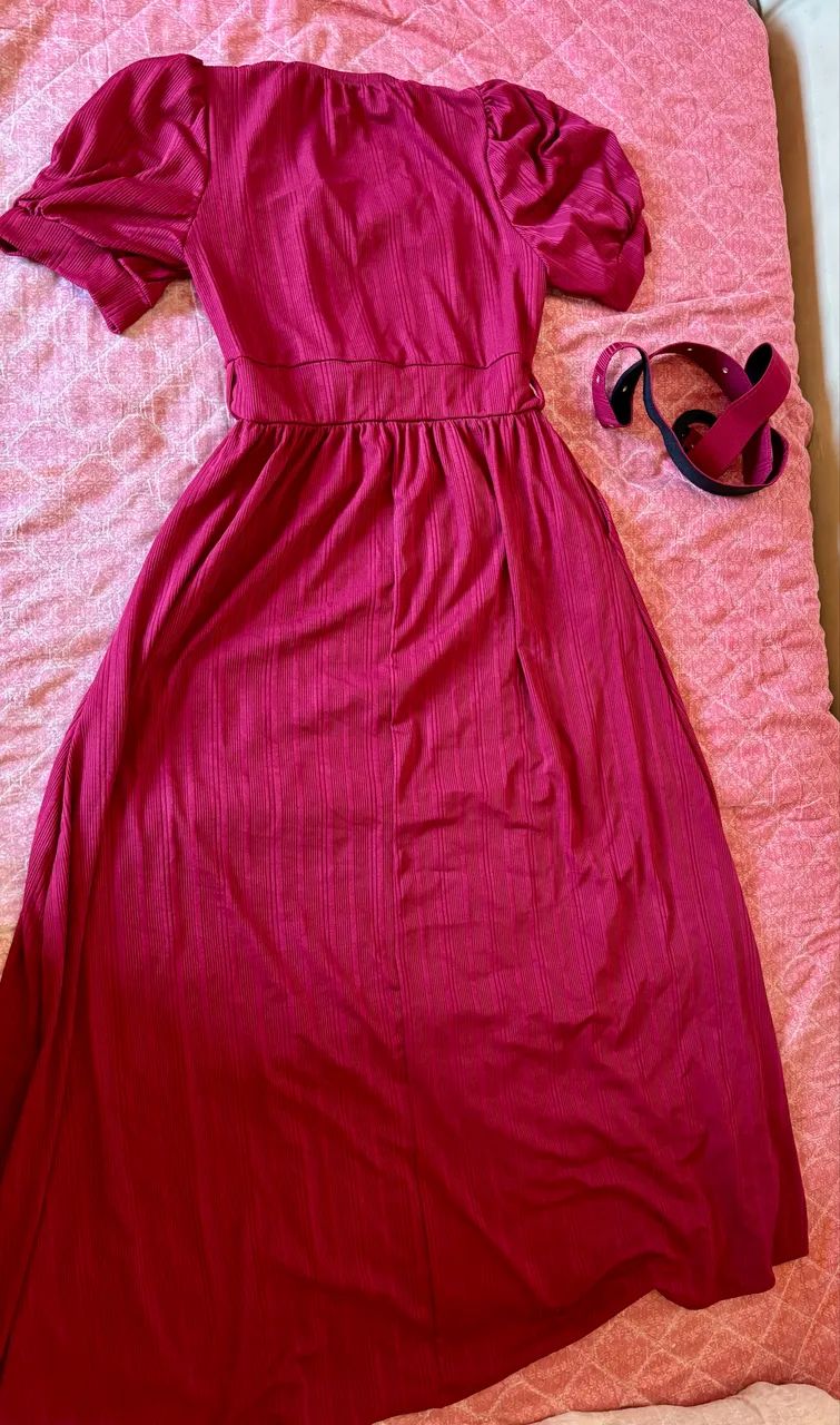 Vestido Longo Cor Vinho  - Foto 4