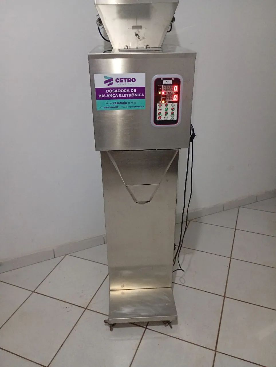 Dosadora  com Balança Eletrônica 10 - 1000g em Inox - Foto 3
