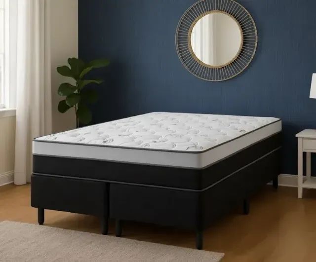 Conjunto Base Queen e Colchão Molas Ensacadas Prime Light - Foto 2