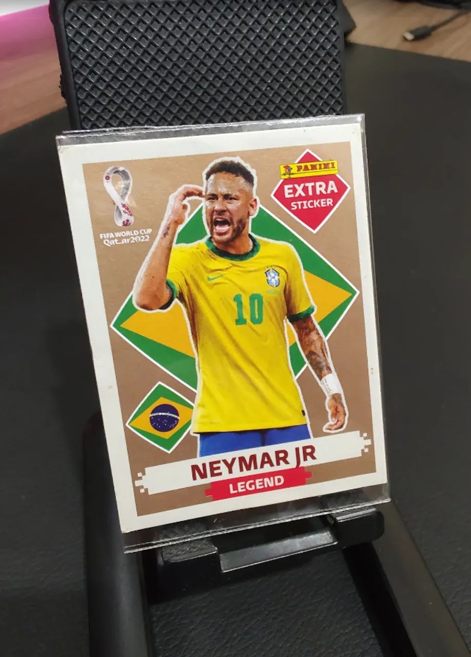 Neymar Bronze - ORIGINAL - Figurinha Extra Copa 2022 - Foto 2