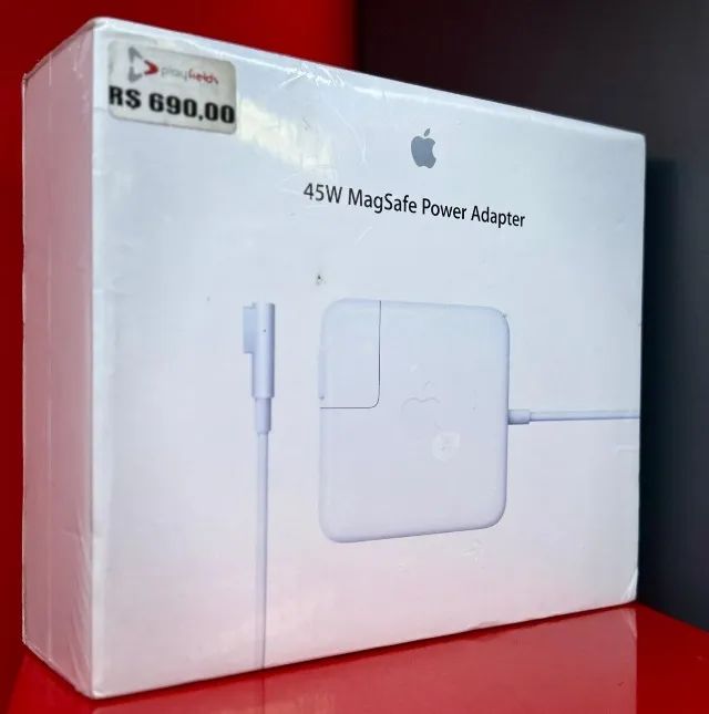 Apple 45W MagSafe Power Adapter - MC747E/A - Produto Novo com Garantia da Loja 