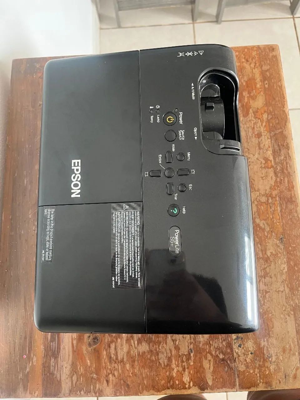 Projetor epson powerlite s5+<br>preto - Foto 5