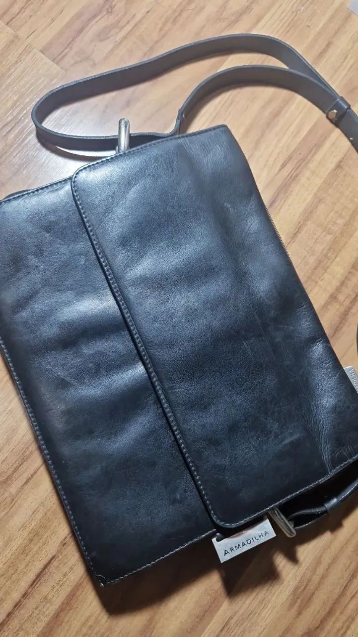 Bolsa vintage couro armadilha - Foto 4