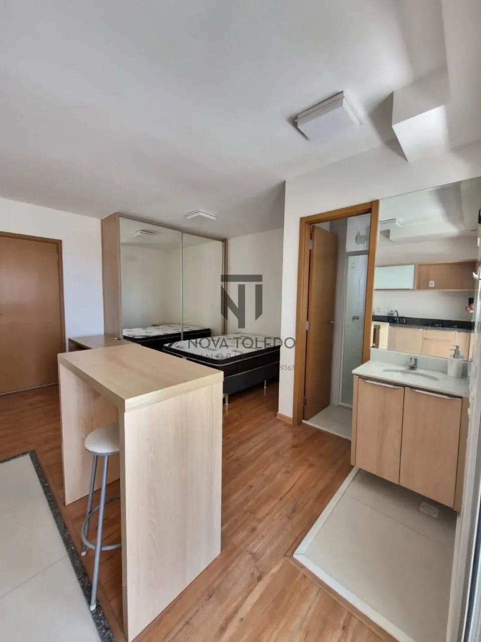 STUDIO / FLAT PARA LOCAÇÃO - 40m² - SEMI-MOBILADO - EDIFÍCO MORIAH - JARDIM AQUARIUS - Foto 4
